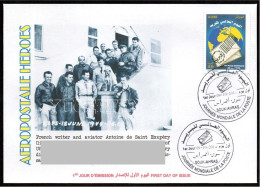 ALGERIA ALGERIE 2014 - World Postal Day Aeropostale Heroes St Exupery Aeropostal Airmail Luftpost  Mail Transport - Vliegtuigen