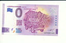 Billet Touristique 0 Euro - LANDRAUVERGNE SINCE 2009 - UEPS - 2023-2 - N° 1482 - Andere & Zonder Classificatie