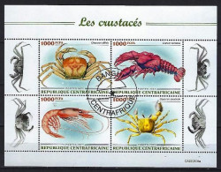 Animaux Crustacés Centrafrique 2022 (402) Yvert Non Répertorié Oblitérés Used - Crostacei