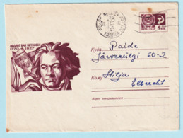 USSR 1970.0709. L. Van Beethoven (1770-1827). Prestamped Cover, Used - 1970-79