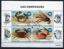 Animaux Crustacés Centrafrique 2022 (403) Yvert Non Répertorié Oblitérés Used - Crustaceans