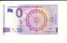 Billet Touristique 0 Euro - CATHÉDRALE NOTRE-DAME DE STRASBOURG - UEPV - 2023-1 - N° 9103 - Altri & Non Classificati