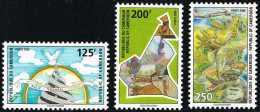 CAMEROUN Cameroon Kamerun 2000 Fauna Plane Map Train Monument Motto - Mi 1239 To 1241 YT 899 à 901 - MNH ** - Cameroun (1960-...)