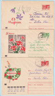 USSR 1970.1109-1207. Women's Day. Prestamped Covers (3), Used - 1970-79