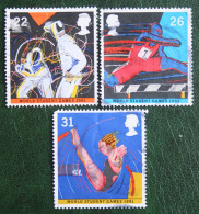 WORLD STUDENT GAMES Sport (Mi 1341-1343) 1991 Used Gebruikt Oblitere ENGLAND GRANDE-BRETAGNE GB GREAT BRITAIN - Used Stamps