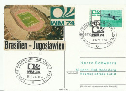 BDR GS EMA 1974 WM FOOTBOL - Maschinenstempel (EMA)