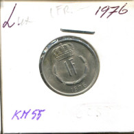 1 FRANC 1976 LUXEMBURG LUXEMBOURG Münze #AT212.D.A - Luxemburgo