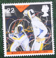 WORLD STUDENT GAMES Sport (Mi 1341) 1991 Used Gebruikt Oblitere ENGLAND GRANDE-BRETAGNE GB GREAT BRITAIN - Usados