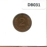 2 PFENNIG 1982 G BRD ALEMANIA Moneda GERMANY #DB031.E.A - 2 Pfennig