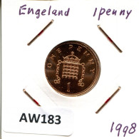 PENNY 1998 UK GBAN BRETAÑA GREAT BRITAIN Moneda #AW183.E.A - 1 Penny & 1 New Penny