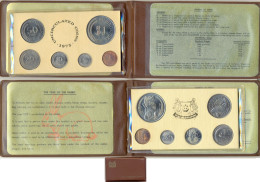 Singapore Coin Set Coins 1975 Uncirculated, The Year Of The Rabbit, Board Of Commissioners Of Currency_SUP - Singapore