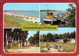 Prerow  Fischerboote Prerowstrom, Internationales Ferien  Und Pionierlager G1986 - Seebad Prerow