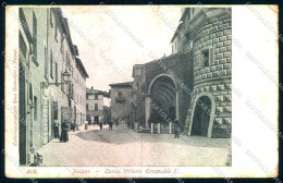 Arezzo Foiano Della Chiana Corso Vittorio Emanuele II ABRASA Cartolina JK0530 - Arezzo