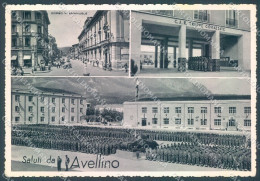 Avellino Città Militari Caserma Saluti Da Foto FG Cartolina JK1514 - Avellino