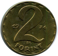 2 FORINT 1971 HUNGRÍA HUNGARY Moneda #AY637.E.A - Hungría