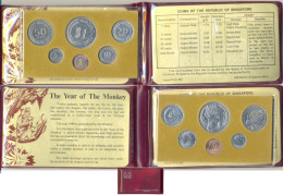 Singapore 1980 Set Coins Uncirculated, The Year Of The Monkey, Board Of Commissioners Of Currency Coin_SUP - Singapur