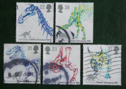 Owen's Dinosauria Dinosaurs Dinosaures Mi 1350-1354 1991 Used Gebruikt Oblitere ENGLAND GRANDE-BRETAGNE GB GREAT BRITAIN - Used Stamps