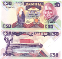 Zambia 50 Kwacha ND 1980-1988 P-28 UNC - Zambia