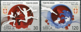 SERBIA - 2021 - SET MNH ** - Summer Olympic Games 2020 - Tokyo, Japan 2021 - Serbien