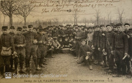 CAMP DE LA VABONNE ( AIN )  UNE CORVEE DE PATATES - Kasernen