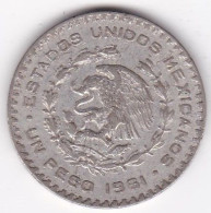 Mexique 1 Peso 1961, José María Morelos Y Pavón, En Argent, KM# 459 - Mexique