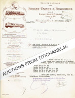 Lettre Illustrée 1941 - HAINE-SAINT-PIERRE - FORGES-USINES & FONDERIES - Locomotives, Tenders, Wagons, - Altri & Non Classificati