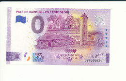 Billet Touristique 0 Euro - PAYS DE SAINT GILLES CROIX DE VIE - UETU - 2023-2 - N° 347 - Autres & Non Classés