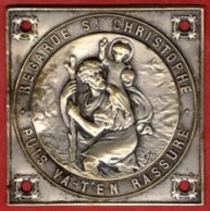 ** PLAQUES  St. CHRISTOPHE  +  CYCLE ** - Religion & Esotérisme