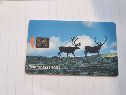 SWEDEN-(SE-TEL-100-0009)-Reindeer-Renar II-(28)(Telefonkort 100)(tirage-300.000)(C2C140806)-used Card+1card Prepiad Free - Sweden