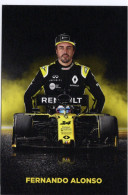 Fernando Alonso And His Renault F1 Car   - CPM - Grand Prix / F1