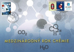 Belg. 2011 - 4096HK België/Slovakije - Belgique/Slovaquie  - Int. Jaar V/d Chemie / Année Int. De La Chémie - Cartes Souvenir – Emissions Communes [HK]