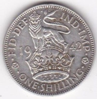 Grande Bretagne 1 Shilling 1942 George VI , En Argent, KM# 853 - I. 1 Shilling