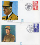 Andorre Andorra 0398/99 Fdc Charles De Gaulle - De Gaulle (Generaal)