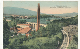 07 // ANNONAY  Le Viaduc Et Les Usines De Vidalon    Colorisée - Annonay