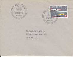 Switzerland Cover Sent To Zürich St. Gallen Nabag 27-8-1959 Special Postmark - Cartas & Documentos