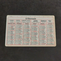 Calendarietto 1993 Il Giornale Quotidiano. Milano. Condizioni Eccellenti. Plastificato. - Small : 1991-00