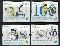 MACAU (CHINA) 2023 CENTENARY OF KIANG WU NURSING COLLEGE,HEALTH, MEDICINE,CAP,BABY,WHEEL CHAIR,MAP, SHEET,SS,MS MNH (*) - Nuevos