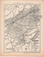 Carte Du Département Du Doubs - Landkarten