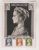 MONACO,1957 Maximum Card - Briefe U. Dokumente