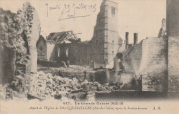 AK Foncquevillers - Aspect De L'Église Après Le Bombardement - Grande Guerre 1914-15 (68809) - Avesnes Le Comte