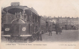 C4-75) PARIS  VECU - LES TRAMWAYS A VAPEUR -  ROND POINT DE L ' ETOILE - TPDS - 18 - COURBEVOIE( 2 SCANS )  - Openbaar Vervoer