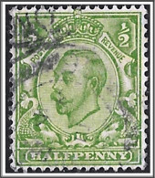 KGV SG344 ½d Green Downey Head Used Hrd2d - Usati