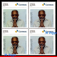 Ref. BR-V2024-53-Q BRAZIL 2024 GILBERTO GIL, COMPOSER, SINGER, MUSIC, FAMOUS PEOPLE, BLOCK MNH - Ungebraucht