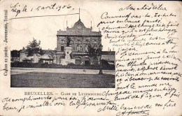 Bruxelles, Gare De Luxembourg - Cacao En Poudre JOVENEAU, Tournai - Chemins De Fer, Gares