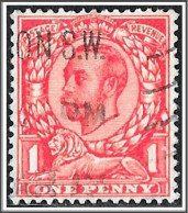 KGV SG345 1d Scarlet Downey Head Used Hrd2d - Usati