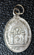 Pendentif Médaille Religieuse XIXe Argent 800 "Reliques Du Précieux Sang - Fécamp" Normandie - Silver Religious Medal - Religion & Esotérisme