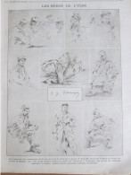 Guerre  14-18  Gravure Dessin Du Peintre  DELAHAYE   SOLDATS HEROS DE L YSER - Ohne Zuordnung