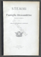 Araldica - De Ferrari Di Brignano - Stemmi Famiglie Alessandrine - Ed. 1919 - Otros & Sin Clasificación