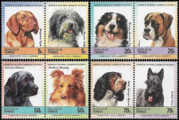 Nukulaelae (Tuvalu) 1985, Dogs - 8 V. MNH - Honden