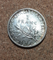 (M#01621) - IIIème République - Semeuse -1 Franc 1917 - Argent - 1 Franc
